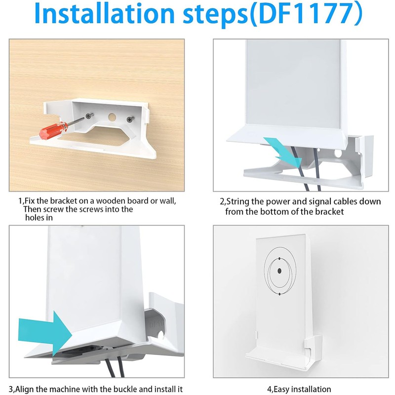 Wall Mount for V2 Mesh WiFi Router ABS Plastic Cable