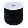 TheBeadChest 4.0mm Black Flat Suede Leather Cord (75ft)