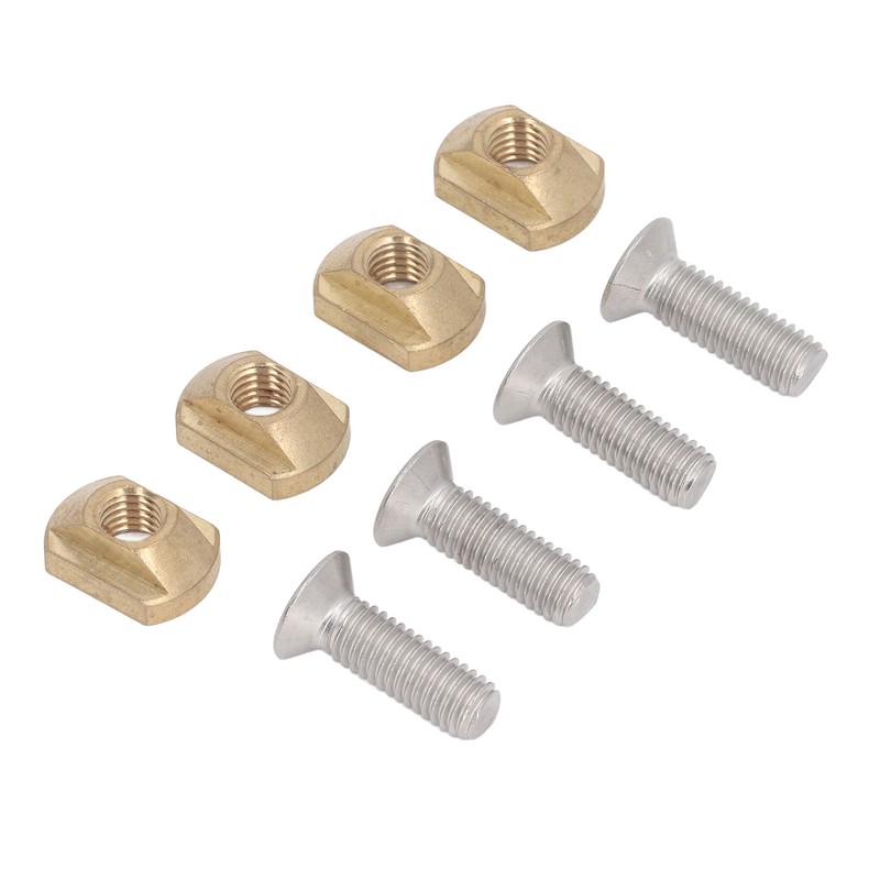 4 Sets Surfboard Screw Plate Copper Seawater Erosion Resistant Fins