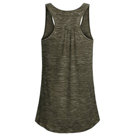 Cestyle Going Out Tops for Women,Girls Athletic Rackerback Tank Sleeveless Shirts Summer Sports Outfits Olive Green Small
