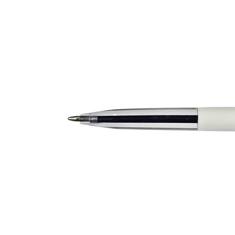 DOLLAR ClearStic Ballpoint Pens, BLACK, Medium Point (1.0mm), Pack of