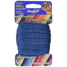 Cottage Mills Needloft Craft Yarn, 20-Yard, Dark Royal Blue