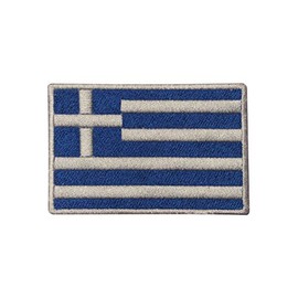 Greece Country Flag Logo Patch Embroidered Applique Greece Country Flag Patch Iron On Patch Sew On Patch Emblem