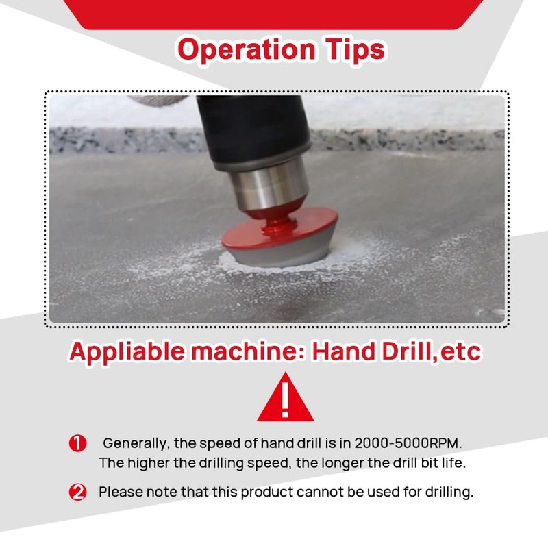 DT-DIATOOL Diamond Beveling Chamfer Bit 1-7/8 Inch with Hex Shank