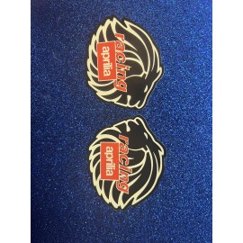 Unbranded 2-Aprilia Racing Lions Stickers *Glossy*Finish