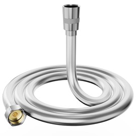 Yuanny Shower Hose 1.5 m with Double Twist Protection and Anti-Kink Protection, Hose for Shower Head, Flexible Shower Hose, Brass Connections, Universal G1/2 Inch Connection