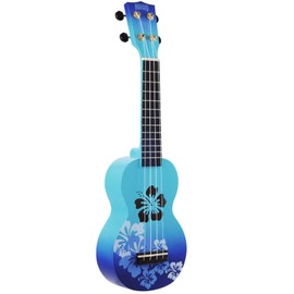 Mahalo Ukuleles Mahalo Designer Series Ukulele, Right Handed, Blue Burst, Soprano (MD1HB bub)