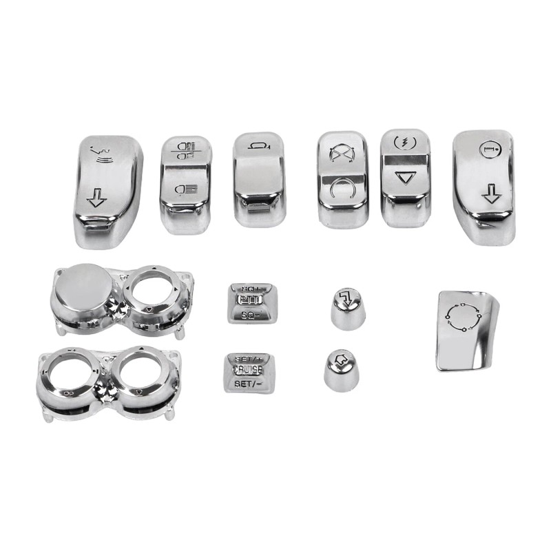 Unbranded Hand Control Switch Housing Button Cap For Harley Touring