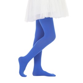 Paralinda Girls Semi-Opaque Tights 50 Den (6-8, Lapis Blue)