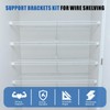 12 Inch Wire Shelf Brackets Set, 6 Pcs Support Brackets