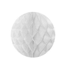 Allydrew Hanging Party Decoration, 8 Inch Tissue Honeycomb Ball for Weddings, Birthday Parties, Baby Showers, and Nursery Décor (4 pack), White