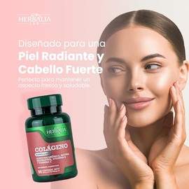 Colageno Hidrolizado - Ácido Hialurónico - Biotina - Resveratrol - Vitamina E - Vitamina C - Mejora la Salud de la Piel, Fortalece Cabello y Uñas - Co