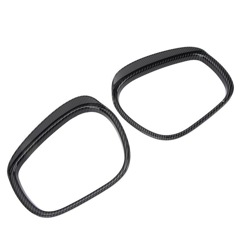 2Pcs Rearview Mirror Rain Eyebrow Frame Door Mirror Frame Trim