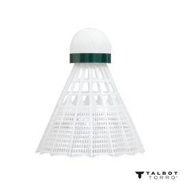 Talbot Torro Unisex's Tech 450 Premium Nylon-4015752928201 Shuttlecock, Green/Slow Speed, Small