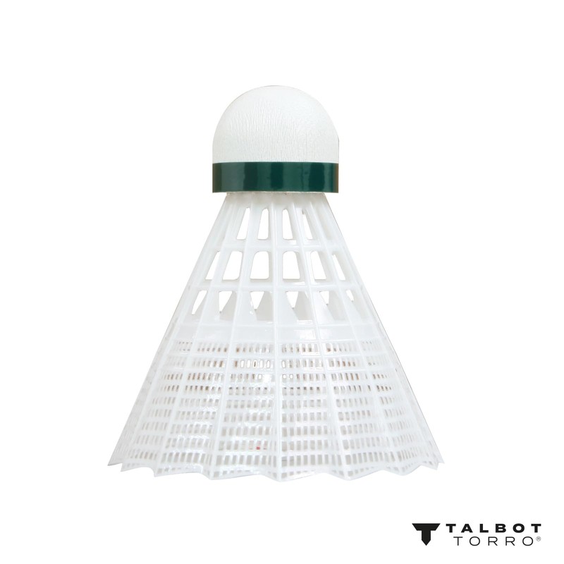 Talbot Torro Unisex's Tech 450 Premium Nylon-4015752928201 Shuttlecock, Green/Slow Speed,