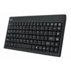 Adesso AKB-110B Mini Keyboard - Compact 87-Key Membrane Keyboard with