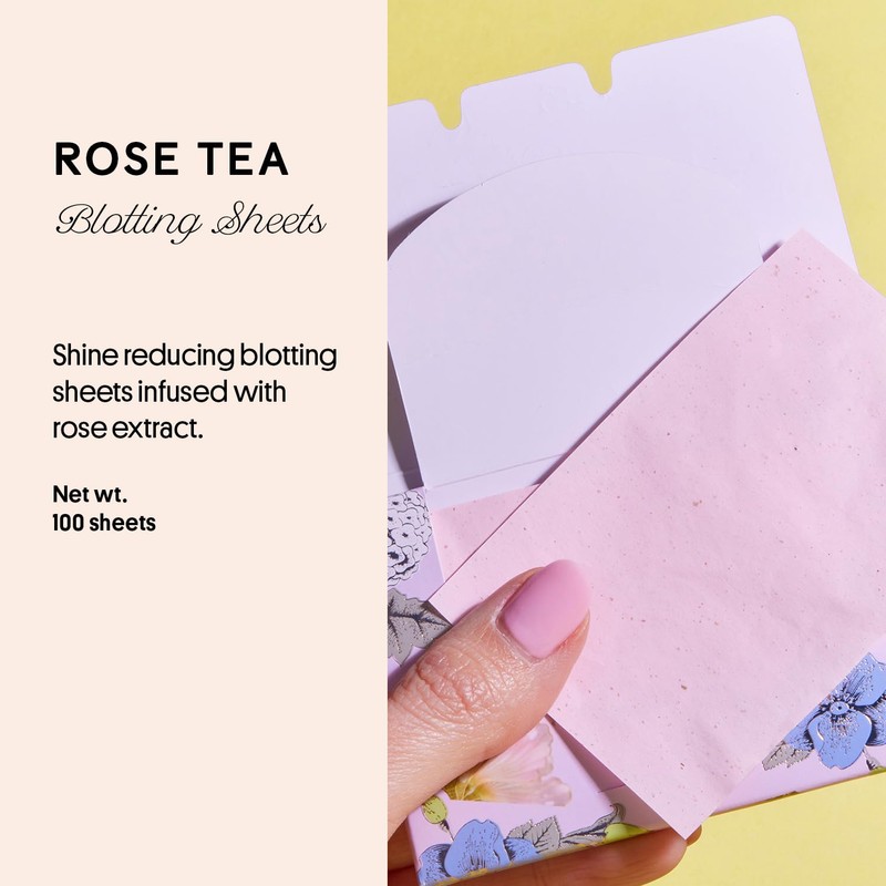 Winky Lux Rose Tea Oil Blotting Sheets – Shine Control