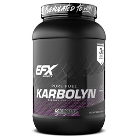 EFX Sports Karbolyn Fuel | Fast-Absorbing Carbohydrate Powder | Carb Load, Sustained Energy, Quick Recovery | Stimulant Free | 36 Servings (Grape)