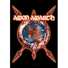 Heart Rock Amon Amarth Ship, Fabric, Multi-Coloured, 110x75x0.1 cm