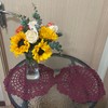 BIBITIME 2PCS 13 inches to 14 inches Cotton Crochet Doilies