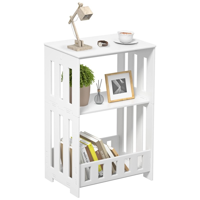 HAYOFAMY 3 Tier Side Table Night Stand, Narrow End Table