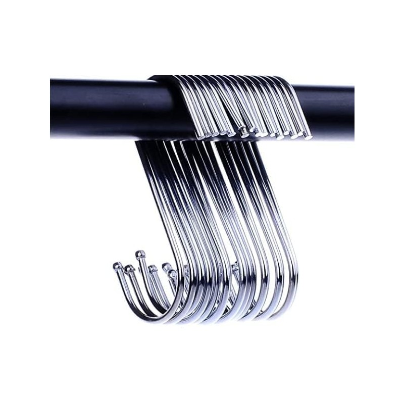 10PCS Stainless Steel S Hook - S Shaped Heavy Duty