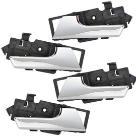 Door Handles Inside Interior Chrome Left & Right Pair Set for Chevy Aveo G3 Wave
