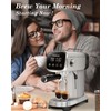 Espresso Machines 20 Bar with LED Touchscreen, Adjustable Temperature(185~203°F) Timing(25~60s),