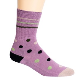 Doctor Johnny's Compression Socks for Men & Women (15-20 mmHg) Air travel, nurse, Running socks, hockey socks, Maternity & Pregnancy socks, Edema, swelling, shin splints (Pink Polka Dot, Small)