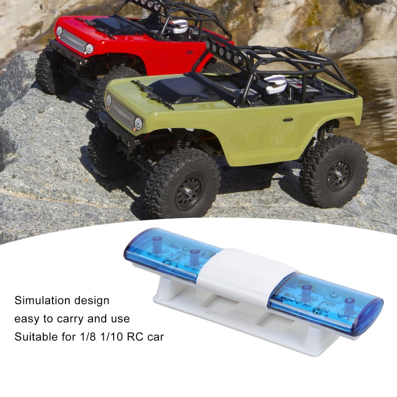 RC LED Police Light Simple Simulation Design 4 Modes RC