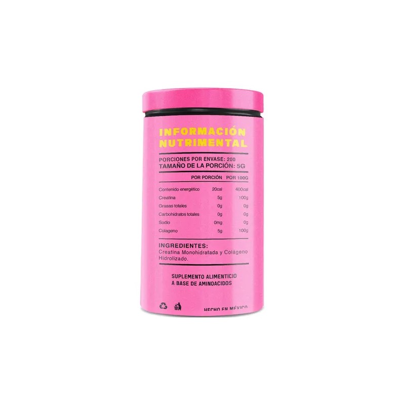 Mr. Yellow Creatina + Colgeno 1kg 200 Servs Mango