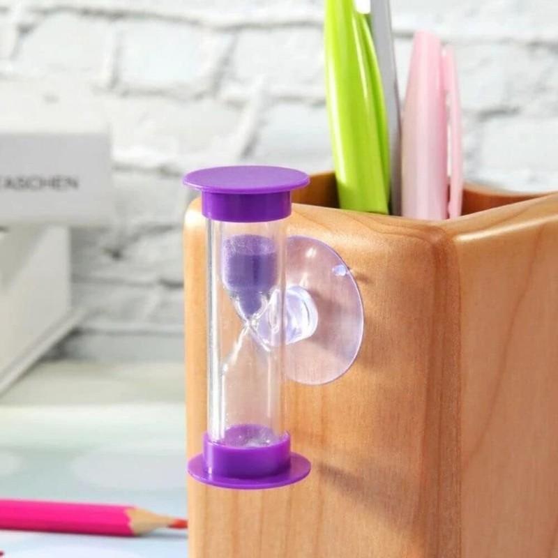Pink 2 Minute Plastic Sand Timer Hourglass Sand Clock with