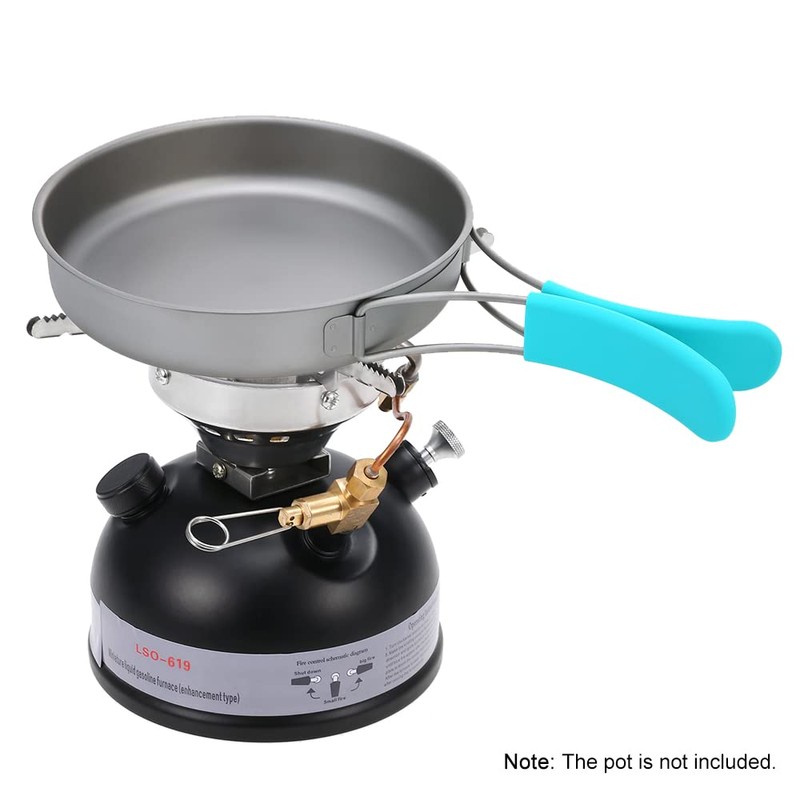 HUIOP Gasoline Stove, Portable Outdoor Camping Mini Gasoline Stove Liquid