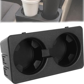 19154712 Cup Holder Compatible with 2007-2013 Chevy Silverado Avalanche Sierra 2007-2014 Suburban Tahoe Escalade - Floor Mounted Front Center Console Dual Beverage Drink Insert