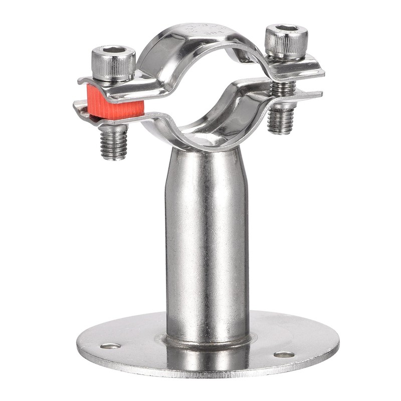 sourcing map Wall Mount Ceiling Mount Pipe Support, 304 Stainless