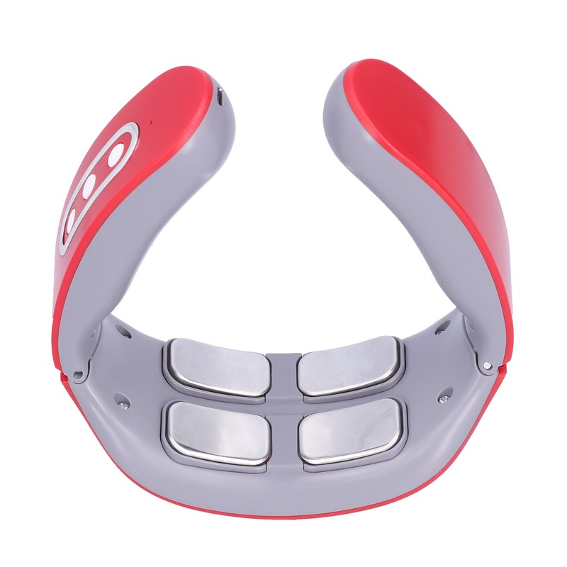 4 Massage Head Neck Massager Electric Hot Compress Relieve Fatigue