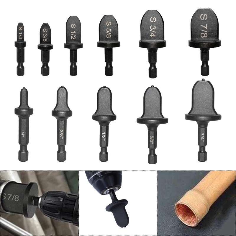 Copper Swaging Tool HVAC Drill, 11 Pcs HVAC Pipe Expander
