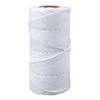 jijAcraft 4MM Cotton Macrame Rope Cord for Crafts,100M White Cotton