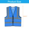PATIKIL Reflective Safety Vest, X-Large High Visibility Security Vest with