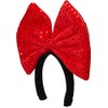 Wenchoice Girl's Red Glitter Giant Bow Headband One Size