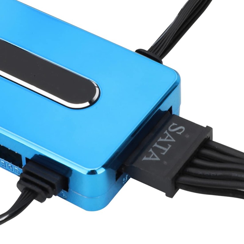 RGB Fan Hub PC Case Fan Controller 4 Pin, Support