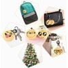 OHill 60 Pack Mini Plush Emoticon Keychain Mini Pillows Key