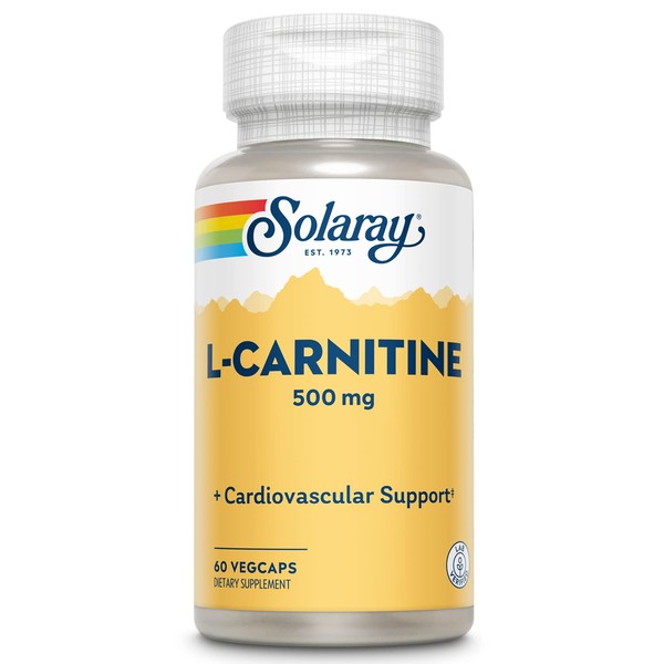 SOLARAY L-Carnitine Veg Cap (Btl-Plastic) 500mg | 60ct