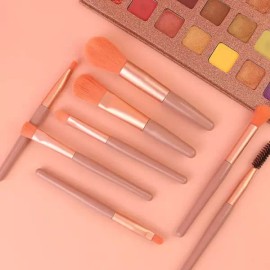 휴대용 메이크업 8종 화장 파우치 세트 여행용 브러쉬 [민트] Portable Makeup 8-Piece Cosmetic Pouch Set Travel Brush [Mint]