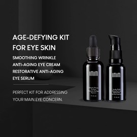 IMIM Starry Eye Duo Eye Cream and Eye Serum with Hyaluronic Acid Gift Set for Women & Men Eye Care Set for Mature Skin with Anti-Ageing Day Cream and Night Cream