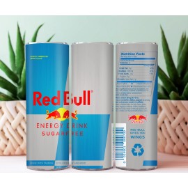 Unbranded Tumbler Skinny  20oz With Lid & Straw  Energy Drink Red Bull Sugar Free Hennessy - Sugar Free