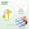 Lnrueg 18 PCS 16 oz Plastic Spray Bottles with 3