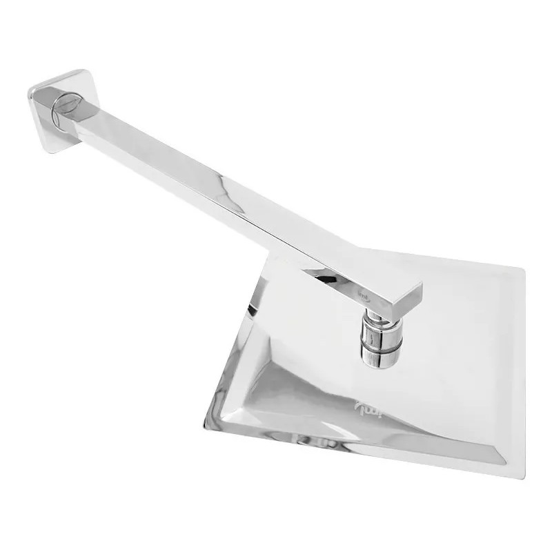 IML Kit Regadera Cuadrada Lluvia Moderna Con Tubo 40cm Lujo