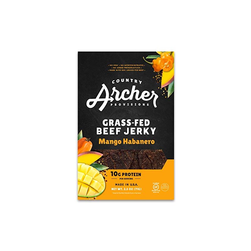 Country Archer Mango Habanero Beef Jerky, 2.5 Ounce - 12