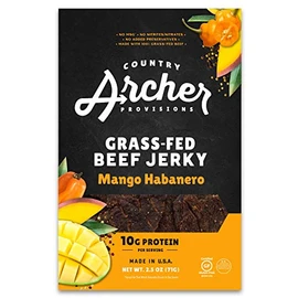 Country Archer Mango Habanero Beef Jerky, 2.5 Ounce - 12 per pack